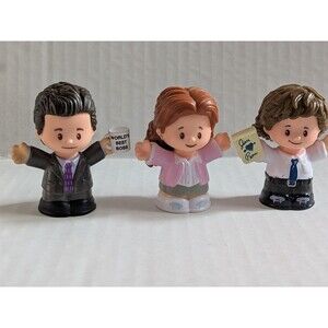Little People Fisher Price The Office Jim, Pam, Michael Scott  Set Of 3